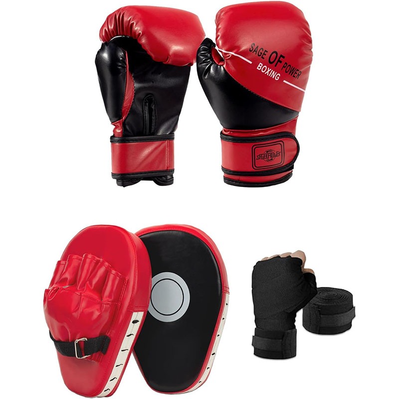 مجموعة قفازات الملاكمة 3 في 1  - مراجعة Boxing Glove Set وسعره