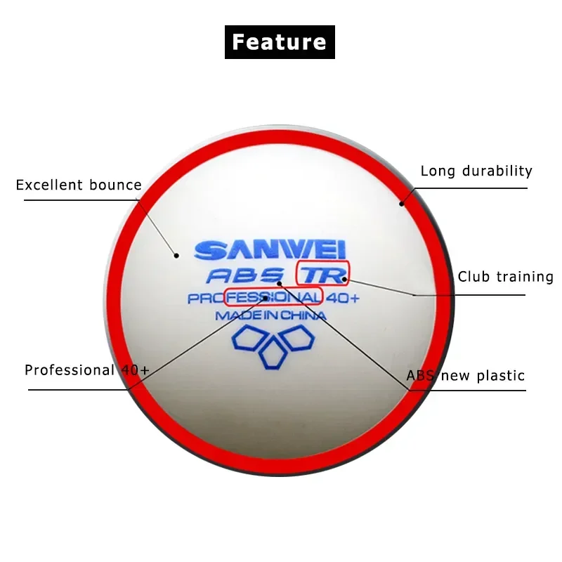 SANWEI-ABS TR 3 كرات تنس الطاو - مراجعة Ping Pong Ball Set وسعره