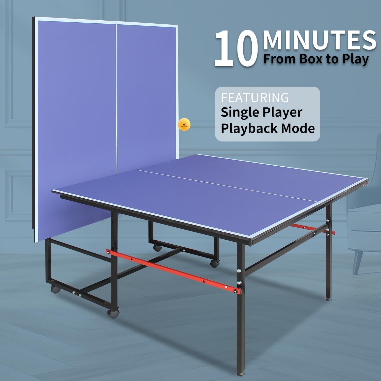 طاولة تنس طاولة محمولة بطول 8  - مراجعة Ping Pong Ball Set وسعره
