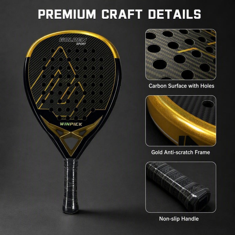 مضرب بادل من WINPICK مصنوع من  - مراجعة Padel Racket Carbon وسعره