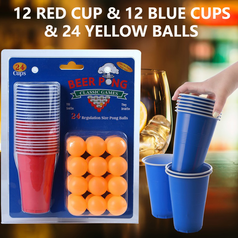 مجموعة لعبة بير بونج وأكواب لل - مراجعة Ping Pong Ball Set وسعره
