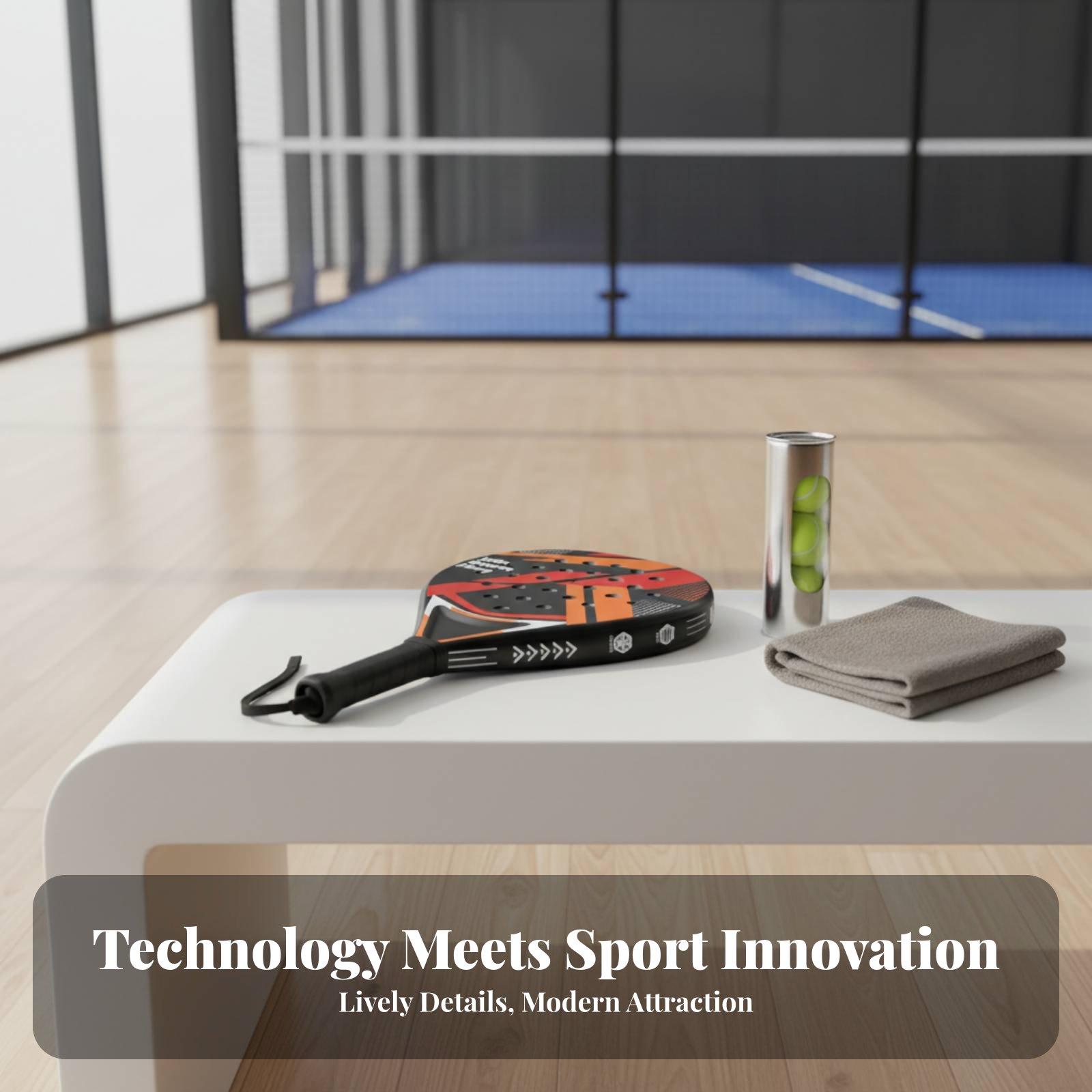 مضرب بادل من ألياف الكربون مع  - مراجعة Padel Racket Carbon وسعره
