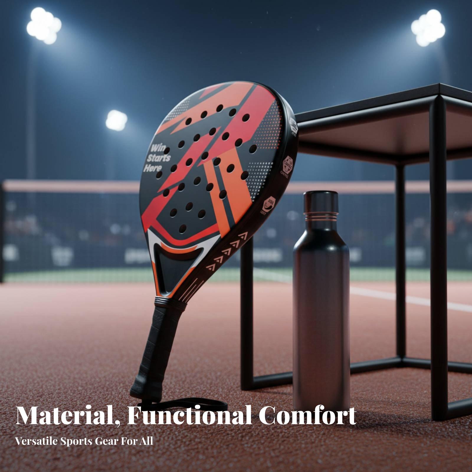مضرب بادل من ألياف الكربون مع  - مراجعة Padel Racket Carbon وسعره
