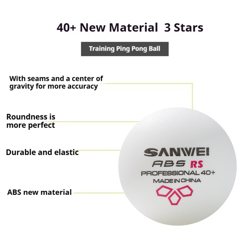 SANWEI RS40 + 3 نجوم كرات تنس  - مراجعة Ping Pong Ball Set وسعره